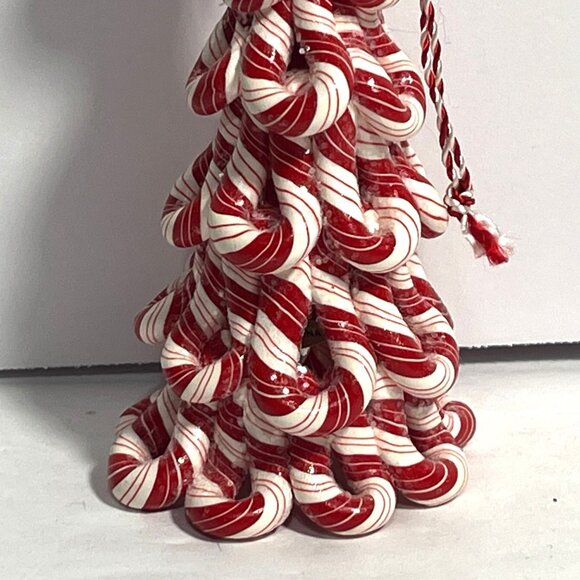 Peppermint Candy Swirl Christmas Tree Ornament - Picture 3 of 6
